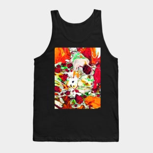 Abstract marble texture liquid art design Tank Top